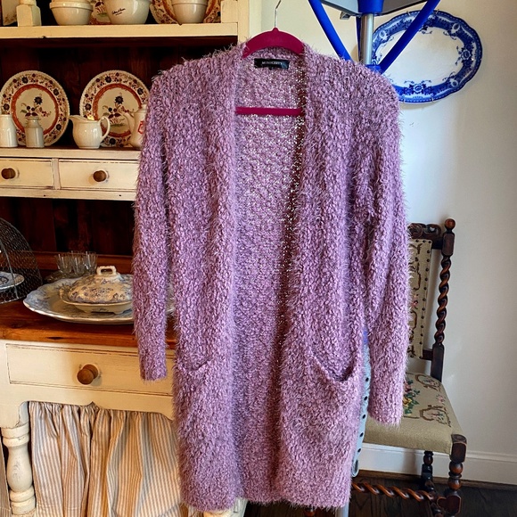 Merokeety Sweaters - Merokeety Fuzzy open front cardigan Size Small